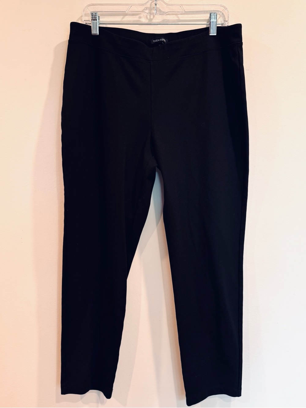 Eileen Fisher Tencel Flex Ponte Slim Pants L Black never worn